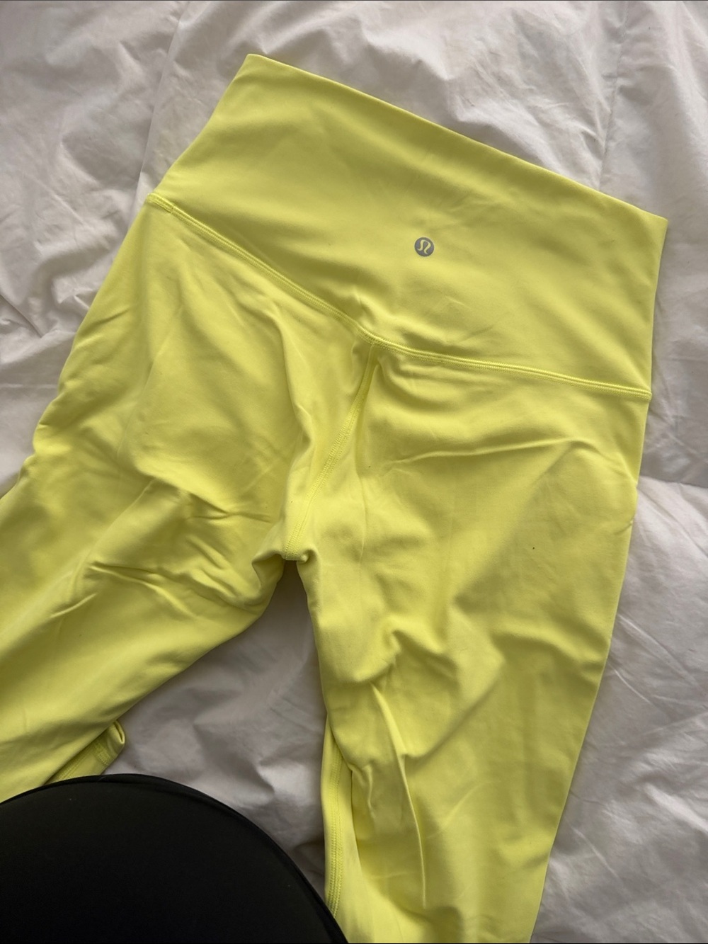 Lululemon Highlighter Yellow Cropped leggings